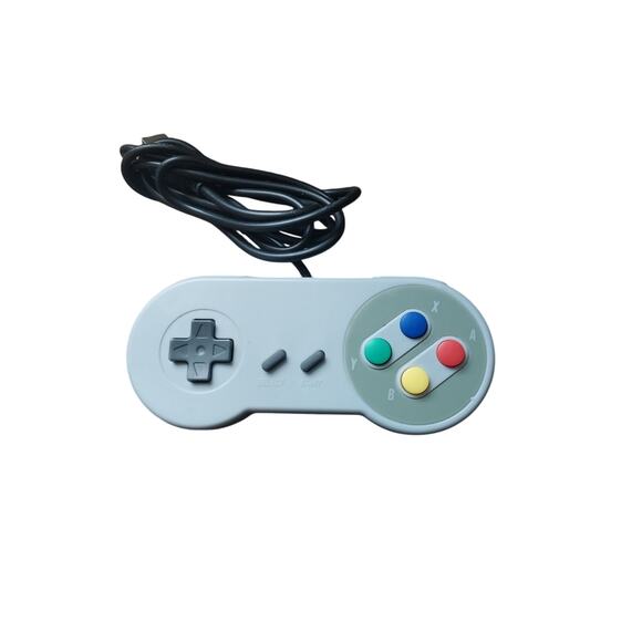 Retro Vintage Super Nintendo SNES USB Controller For Pc Mac - Picture 1 of 2